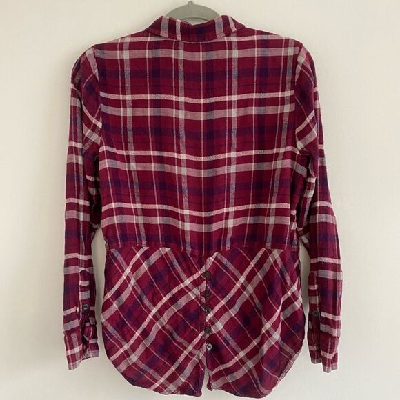 Lucky Brand Red Flannel Button Down - Picture 2 of 5
